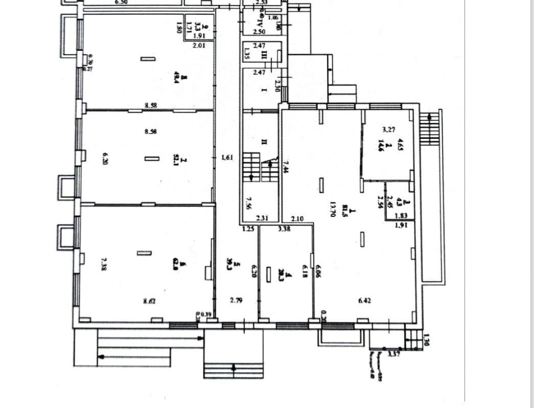 Аренда помещений 52/100/120 м² в центре Лебедяни