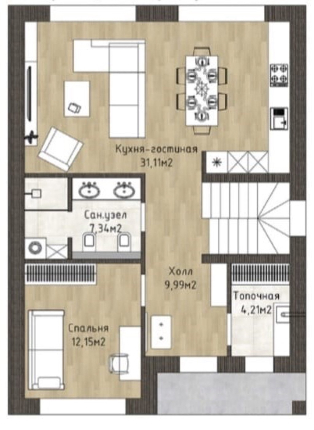 Коттедж 190 м² на участке 12 сот. 3